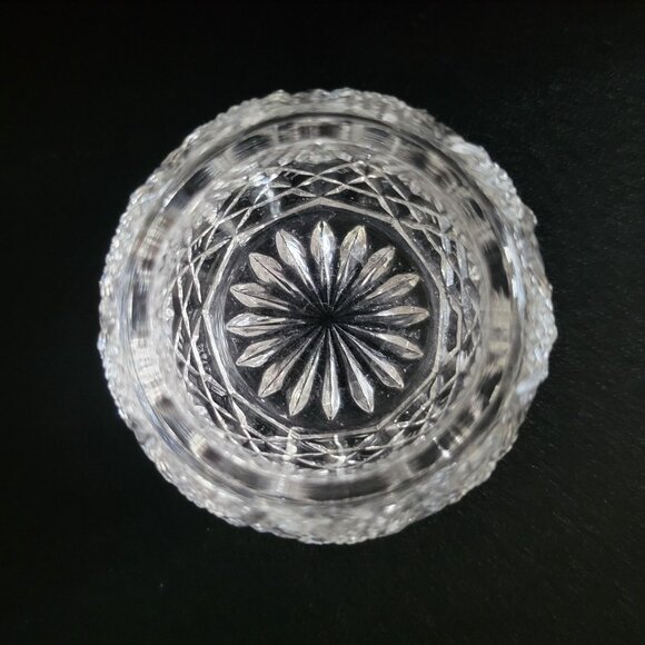 Set Of 5 Antique EAPG Robinson Glass Co. "Josephine's Fan" Open Salt Salt Cellar - Picture 4 of 5